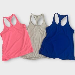 Z By Zella Women’s Tops XS Racerback Lightweight Lot of 3 Activewear Yoga Gym